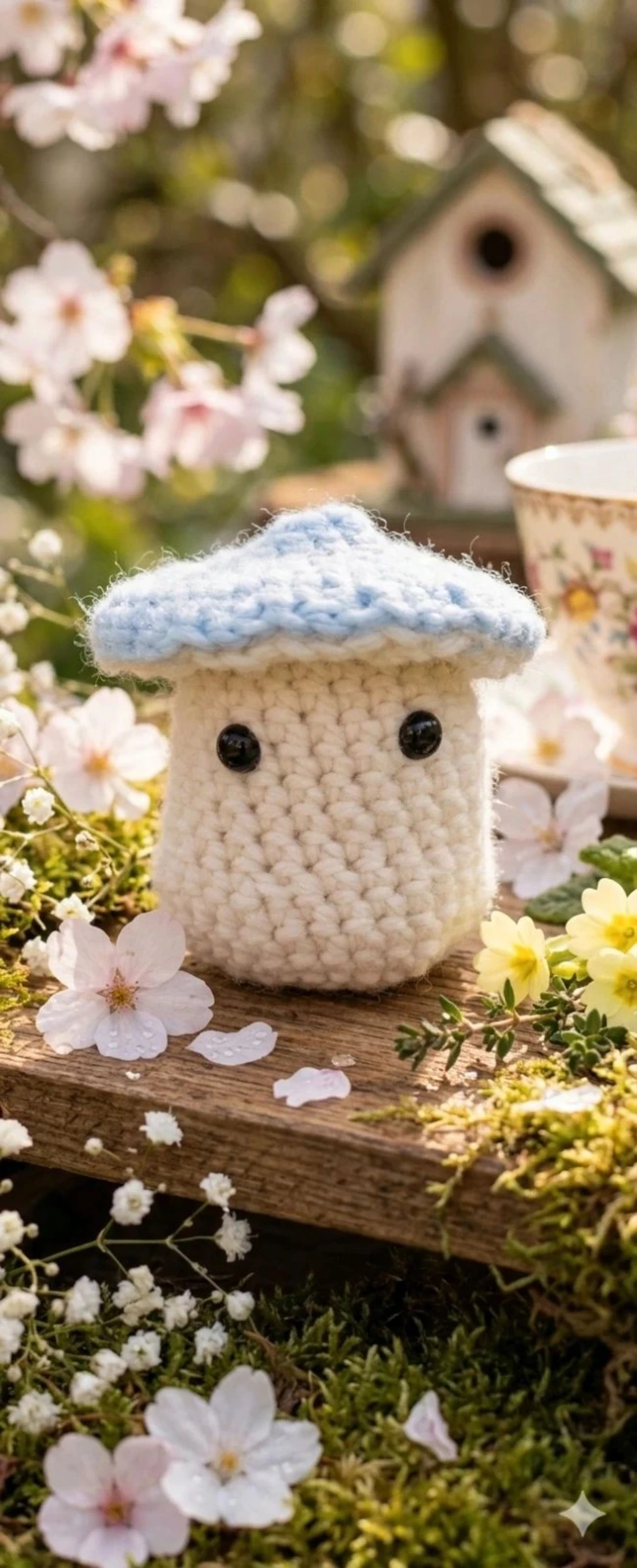 Decoração aconchegante de crochê com cogumelo – photo 2